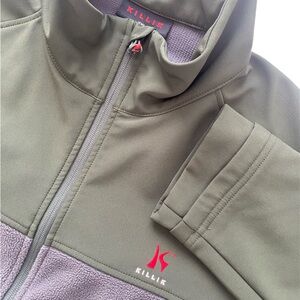 Killik Olive Green & Grey Full Zip Up Jacket